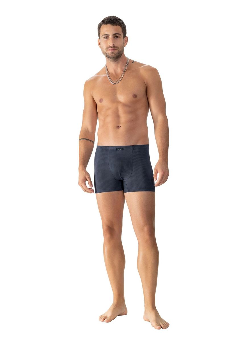 Blaue karierte Herren-Boxershorts