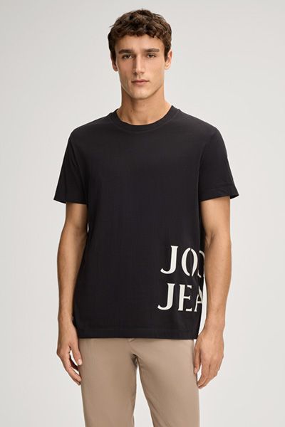 Modernes Baumwoll-T-Shirt mit Logo-Print