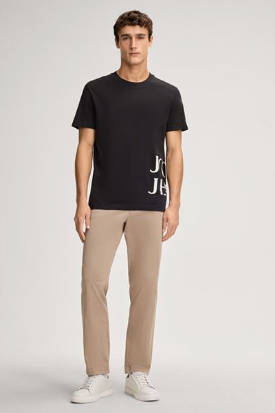 Modernes Baumwoll-T-Shirt mit Logo-Print