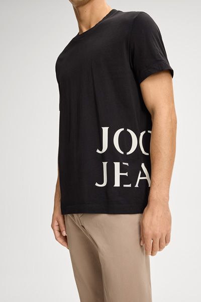 Modernes Baumwoll-T-Shirt mit Logo-Print