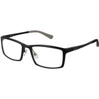 Schwarze Aluminiumbrille (Gestelle)