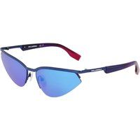 Blaue Metall-Katzenaugen-Sonnenbrille