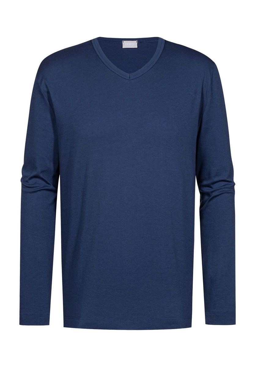 Herren Langarm V-Ausschnitt T-Shirt