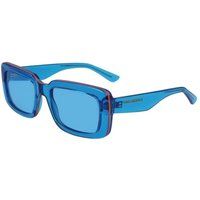Blaue rechteckige Mode Sonnenbrille