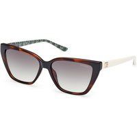 Cat-Eye Sonnenbrille mit gemusterten Bügeln