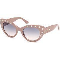 Cat-Eye Sonnenbrille mit Kristallverzierungen
