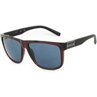 Übergroße quadratische Sonnenbrille mit Schlangenprint