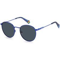 Blaue Pilotenbrille aus Metall