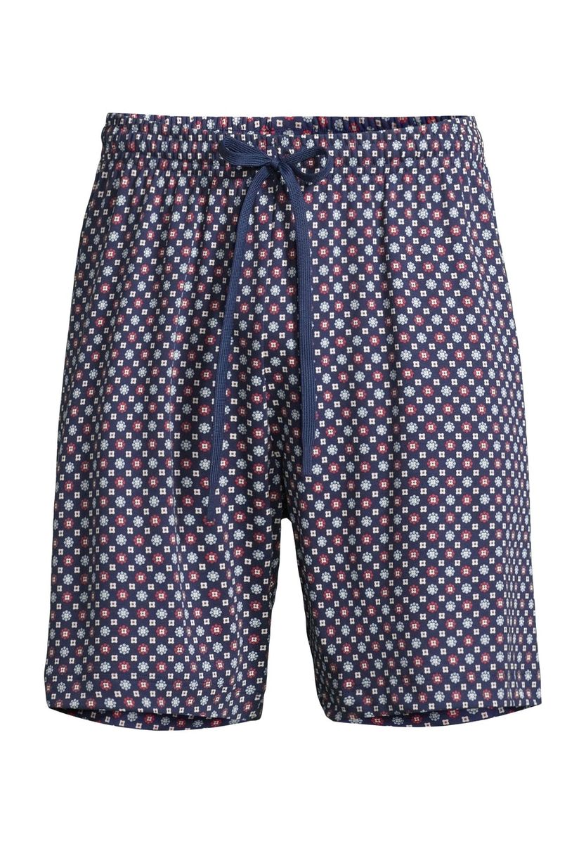 Minimalistische Herren-Pyjamashorts mit Blumendruck