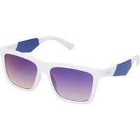 Weiße Rechteckige Rahmen Sonnenbrille
