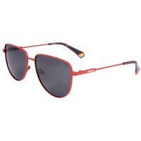 Orangefarbene Metall-Pilotenbrille