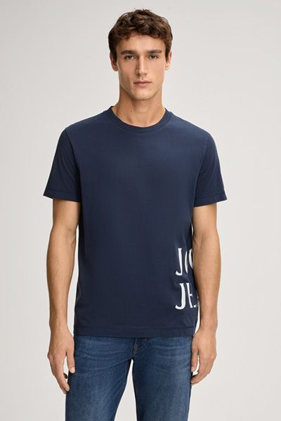 Klassisches Baumwoll-T-Shirt mit Logo-Print