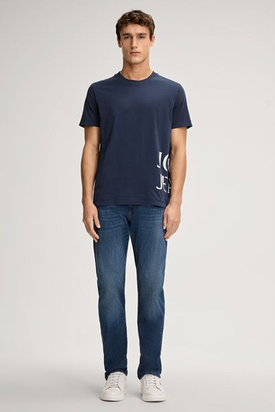 Klassisches Baumwoll-T-Shirt mit Logo-Print