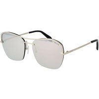 Silberne Metallsonnenbrille