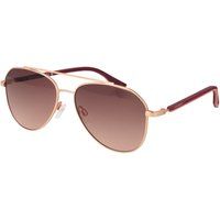 Roségoldene Gummisonnenbrille