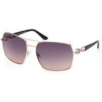 Quadratische Pilotenbrille mit Kettendetail