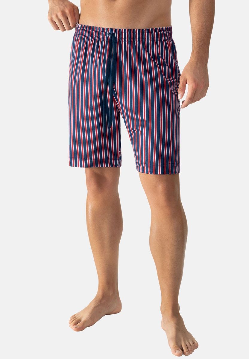 Gestreifte Baumwoll-Loungeshorts