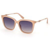 Beige Sonnenbrille mit quadratischem Rahmen