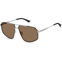 Pilotenbrille mit silbernem Rahmen