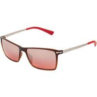 Braune Sonnenbrille mit quadratischem Rahmen