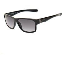 Schlichte schwarze rechteckige Sonnenbrille