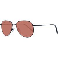 Schwarze Metallsonnenbrille