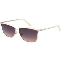 Weiße Metallsonnenbrille