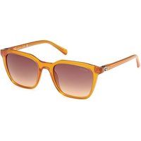 Quadratische Sonnenbrille mit braunem Farbverlauf