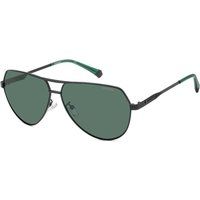 Schwarze Metall-Sonnenbrille