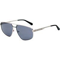 Metall-Aviator-Sonnenbrille mit grauen Gläsern