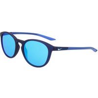 Blaue Sonnenbrille mit runden Gläsern