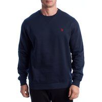 Herren Fleece Sweatshirt mit Rundhalsausschnitt