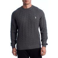 Herren Klassischer Zopfmuster Strickpullover