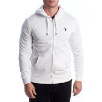 Klassischer Baumwoll-Kapuzenpullover mit Reißverschluss