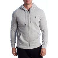 Klassischer Baumwoll-Kapuzenpullover mit Reißverschluss