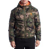 Herren Wendejacke mit Kapuze im Camouflage-Muster