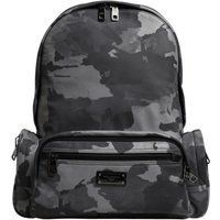 Grauer Baumwoll-Camouflage-Logo-Plakette Rucksack