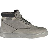 Lässige graue Mid-Top-Stiefel