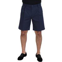 Herren Falten Wollstoff Shorts