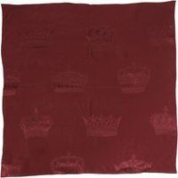 Bordeauxfarbener Seiden-Kronenquadratischer Herrenfoulard-Schal