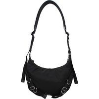 Schwarze Nylon Umhängetasche