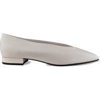 Elegante Ballerinas aus Leder mit spitzer Zehenpartie
