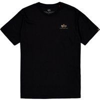 Basic T-Shirt mit Rundhalsausschnitt und Logo