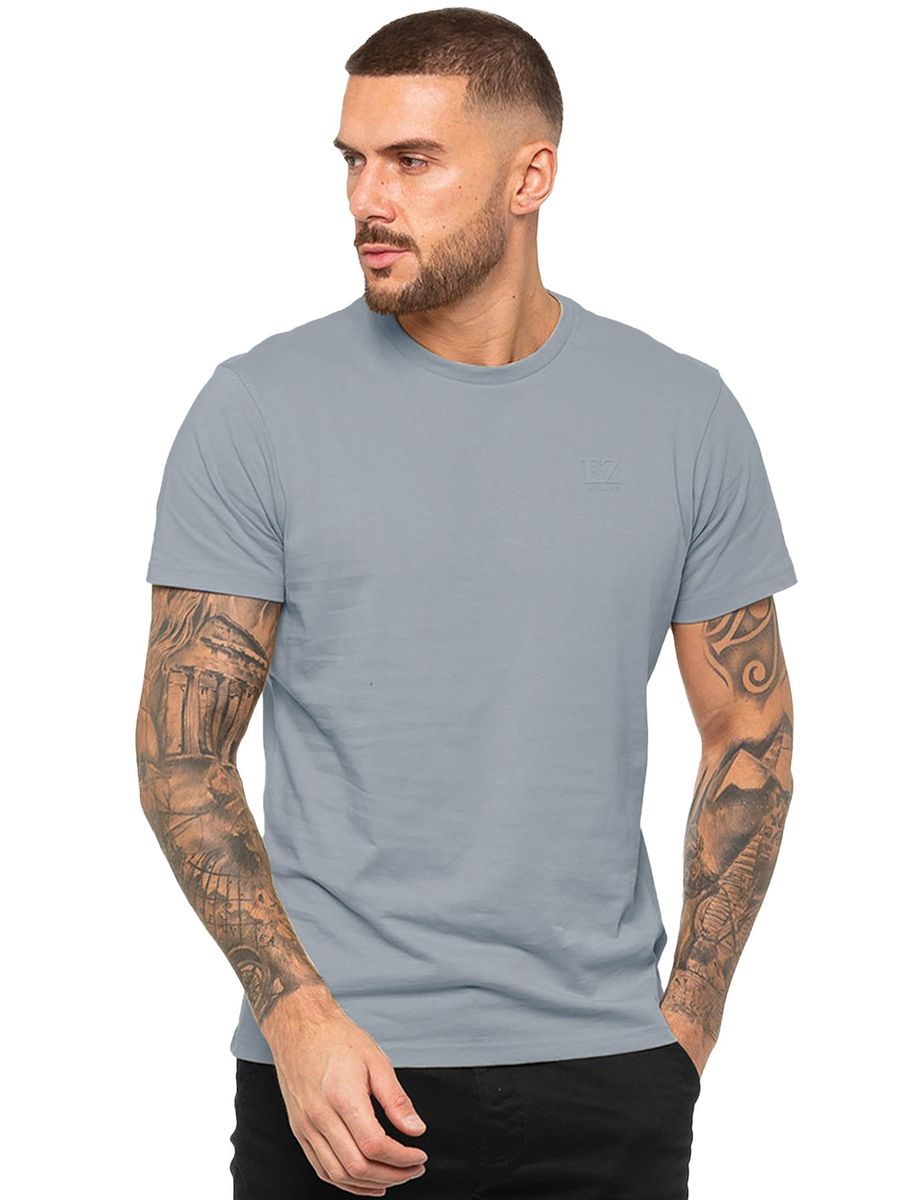 Herren Enganliegendes T-Shirt in Unifarbe