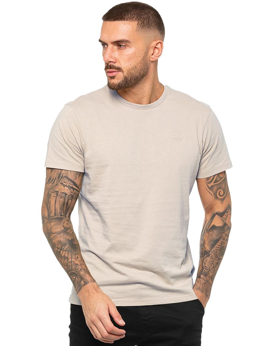 Herren Enganliegendes T-Shirt in Unifarbe