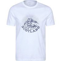 Mountain Warehouse - "Ben Nevis Scotland" T-Shirt für Herren, kurzärmlig (Weiß)