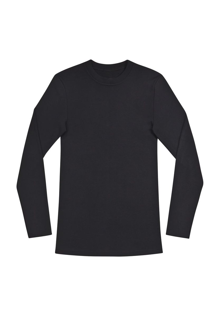 Figurbetontes Langarm Basic Shirt