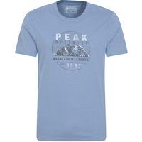 Mountain Warehouse - "Peak District" T-Shirt für Herren, kurzärmlig (Blau)