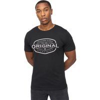 Crosshatch - "Traptons" T-Shirt für Herren (Schwarz)