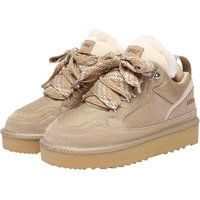 EverAu - Marmoriert Sneaker für Damen, Leder (Sand)